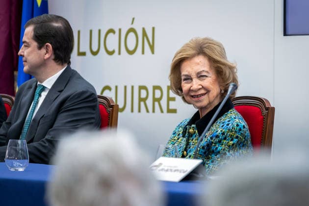 Queen Sofia presides over the VIII edition of the Evolution Awards and the I edition of the Emiliano Aguirre Award in Burgos Queen Sofia and the President of the Junta de Castilla y Leon, Alfonso Fernandez Manueco, during the presentation of the VIII edition of the Evolution Awards and the I edition of the Emiliano Aguirre Award, at the Museum of Human Evolution, on December 1, 2025, in Burgos, Castilla Leon Spain The Evolution Awards and the Emiliano Aguirre Award, organized by the Atapuerca Foundation, recognize relevant trajectories and contributions in the field of human evolution, research and scientific dissemination 01 DECEMBER 2025 Tomá Burgos, Castilla Leon Burgos, Castilla Leon Spain  Copyright: xTomasxAlonsox 7140621
