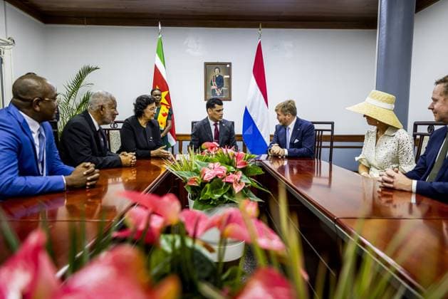 Paramaribo, The Netherlands, 2025-12-01 12:47:28 PARAMARIBO, December 1, 2025, The National Assembly. King Willem-Alexander and Queen Maxima are paying a state visit to the Republic of Suriname at the invitation of President Jennifer Geerlings-Simons. The National Assembly (DNA) is the parliament of Suriname. It has 51 seats and a single chamber, exercising legislative, administrative, and supervisory powers. PHOTO: NLBeeld POOL Patrick van Katwijk Credit: NL Beeld Patrick van Emst  Copyright: xx x