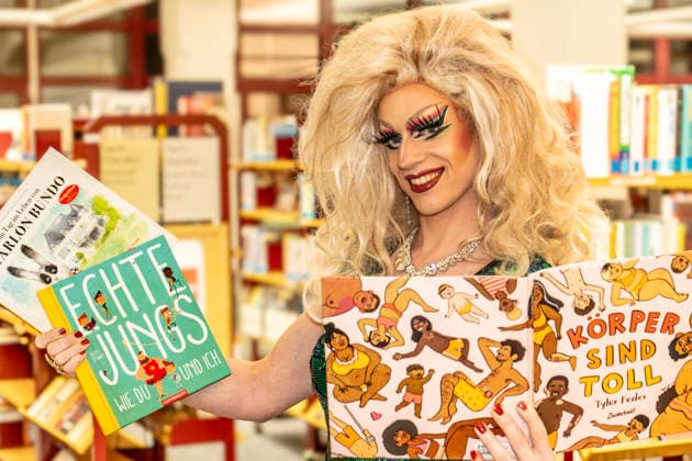 Drag queen Vicky Voyage, after her drag quee