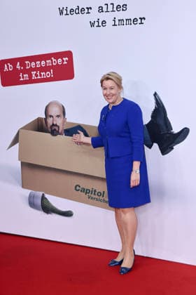 Franziska Giffey at the movie premiere of Stromberg Everything as usual again on 1 12 2025 at Zoo Palst in Berlin Stromberg movie premiere in Berlin