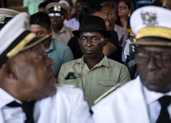 PARAMARIBO Representatives of descendants of enslaved people and indigenous communities in Suriname await the arrival of King Willem-Alexander and Queen Maxima before a discussion about the past and the future. The royal couple were on a three-day state visit to Suriname at the invitation of President Jennifer Geerlings-Simons. ANP REMKO DE WAAL netherlands out - belgium out  Copyright: xx x543611930x originalFilename: 543611930