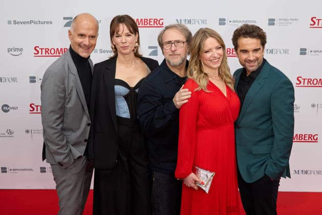 Christoph Maria Herbst, Milena Dreissig, Bjarne Maedel, Diana Staehly and Oliver Wnuk Cinema premiere of Stromberg Wieder Alles Wie Immer at the Zoo Palast in Berlin on 01 12 2025 Premiere Stromberg Wieder Alles Wie Immer