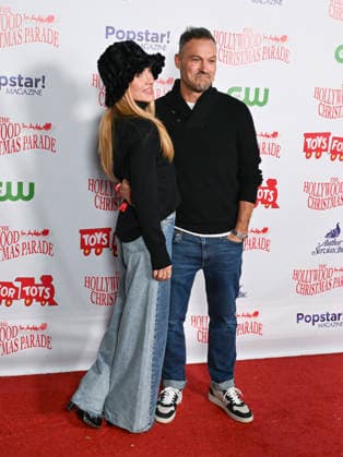 November 30, 2025, Hollywood, California, USA: DWTS Australian ballroom dancer SHARNA BURGESS and American actor, producer, and former rapper BRIAN AUSTIN GREEN attend the 93rd Annual Hollywood Christmas Parade: Hollywood RED CARPET. Hollywood USA - ZUMAb173 20251130_aap_b173_303 Copyright: xBillyxBennightx