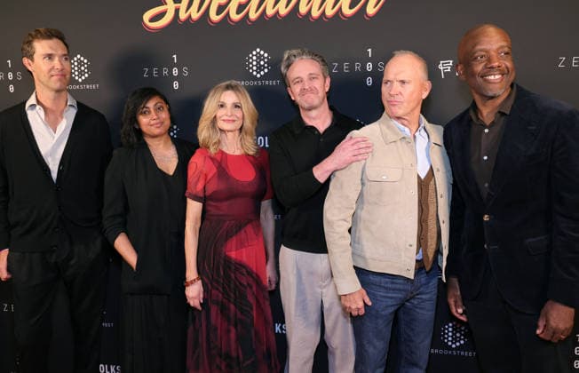 Sweetwater Screening - LA Sean Douglas, Mira Lane, Kyra Sedgwick, Michael Keaton, James Manyika At The Los Angeles Special Screening Of Sweetwater -At The Academy Museum of Motion Pictures In Los Angeles CA, USA on December 01, 2025. Photo by Fati S ABACAPRESS.COM Los Angeles CA United States  Copyright: xFatixSadou ABACAPRESS.COMx