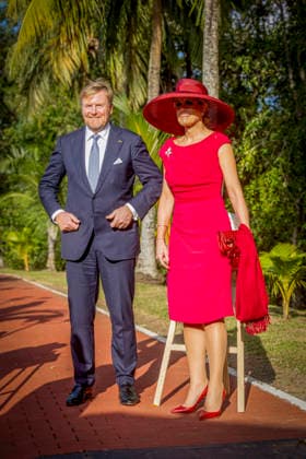 01-12-2025 Enslaved King Willem-Alexander and Queen Maxima visited the Court of Justice on the 1st day of the 3 day statevisit to Suriname. Surinamese President Jennifer Geerlings-Simons and her husband Glenn Geerlings Â  Copyright: xPPEx