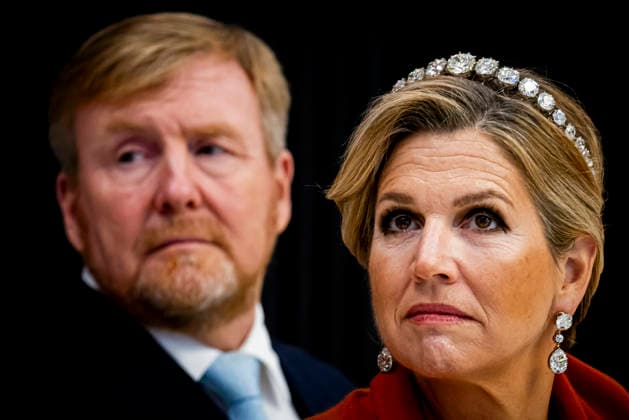 01-12-2025 Gala King Willem-Alexander and Queen Maxima and Surinamese President Jennifer Geerlings-Simons and her husband Glenn Geerlings during the statebanquet at the Prince Ballroom on the 1st day of the 3 day statevisit to Suriname. Â  Copyright: xPPEx