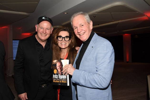 Charlie Glass Pianist Saenger Andrea K Strigl Event Public Realations Fritz Egner Moderator Author Muenchen 01 12 2025 Hotel Vierjahreszeiten Kempinski Book Presentation of Fritz Egner Moderator My Life Between Rhythm and Blues in Muenchen Photo Muenchen