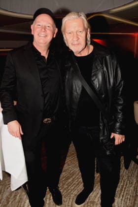 Charlie Glass Pianist Johnny Logan Saenger Munich 01 12 2025 Hotel Vierjahreszeiten Kempinski Book Presentation Fritz Egner Presenter My Life Between Rhythm and Blues in Munich Photo Munich