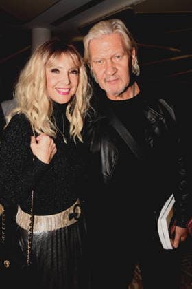Cornelia Corba Actress Singer Johnny Logan Singer Munich 01 12 2025 Hotel Vierjahreszeiten Kempinski Book Presentation by Fritz Egner Presenter My Life Between Rhythm and Blues in Munich Photo Munich