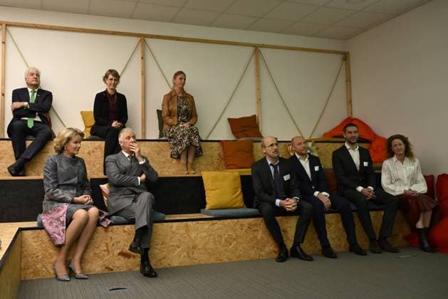 King Philippe and Queen Mathilde visit Walloon Brabant NIVELLES - LA HULPE, BELGIUM - DECEMBER 02 : King Philippe and Queen Mathilde visit the province of Walloon Brabant 1) CAP Innove, in Nivelles, an incubator for start-ups focused on sustainability (ID2Green), food (ID2Food) and autonomous systems (ID2Move) and drone demonstration 2) La Hulpe for the Royal Rescue Corps (RACS) 3) Meeting with residents in front of the Town Hall in La Hulpe on December 2, 2025 in Nivelles - La Hulpe, Belgium, 02 12 2025 Nivelles - La Hulpe Belgium  Copyright: xDidierxLebrunx