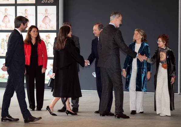 King Felipe VI and Queen Letizia attend the opening of the exhibition on Her Majesty Queen Victoria Eugenie in Madrid, Tuesday, December 2, 2025 Cordon Press 