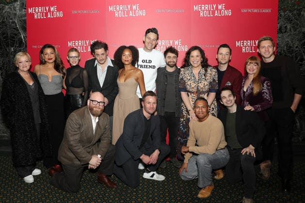 Celebrities attend Sony Pictures Classics and The Cinema Society host Special New York Screening of Merrily We Roll Along Featuring: Maria Friedman (Director) with Cast Where: New York, New York, United States When: 01 Dec 2025 Credit: Marion Curtis StarPix for Sony Pictures Classics INSTARimages EDITORIAL USE ONLY. NOT FOR USE BY NEWSPAPERS BASED IN THE UK. Copyright: xx instar55307444