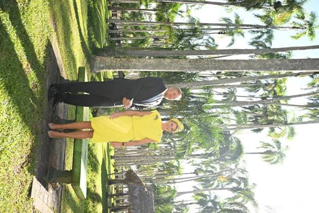 Paramaribo, The Netherlands, 2025-12-02 09:09:48 PARAMARIBO, 02-12-2025, Palmentuin King Willem-Alexander and Queen Maxima are paying a state visit to the Republic of Suriname at the invitation of President Jennifer Geerlings-Simons. Photo opportunity in the Palmentuin PHOTO: NLBeeld Patrick van Emst Credit: NL Beeld Patrick van Emst  Copyright: xx x