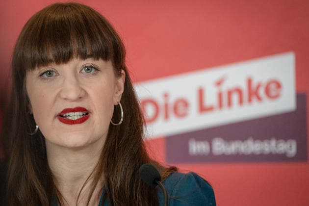Heidi Reichinnek, Chairwoman of the Die Linke parliamentary group in the German Bundestag, parliamentary group level Heidi Reichinnek, Chairwoman of the Die Linke parliamentary group in the German Bundestag, parliamentary group level, Berlin Berlin Germany Bundestag, parliamentary group level