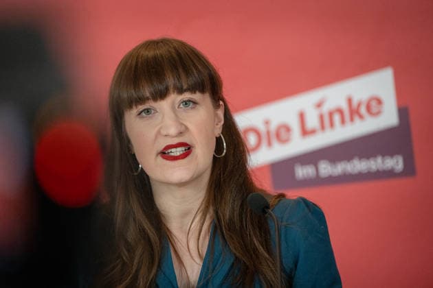 Heidi Reichinnek, Chairwoman of the Die Linke parliamentary group in the German Bundestag, parliamentary group level Heidi Reichinnek, Chairwoman of the Die Linke parliamentary group in the German Bundestag, parliamentary group level, Berlin Berlin Germany Bundestag, parliamentary group level