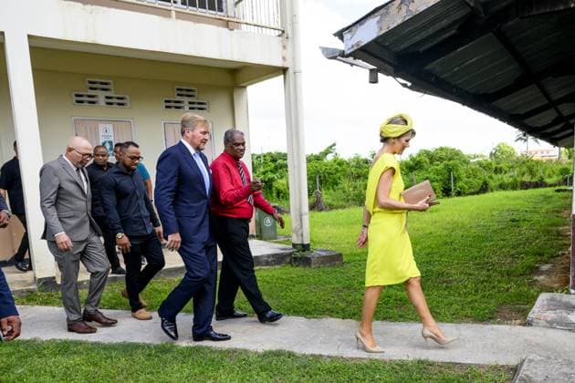Paramaribo, The Netherlands, 2025-12-02 11:22:41 PARAMARIBO, December 2, 2025, Natural Technology Institute. King Willem-Alexander and Queen Maxima are paying a state visit to the Republic of Suriname at the invitation of President Jennifer Geerlings-Simons. The Natural Technology Institute (NATIN) is a development-oriented institute that trains young people at the vocational (MBO) level for technical, natural sciences, and laboratory sectors for the business community, the service sector, and the Surinamese government. PHOTO: NLBeeld Patrick van Emst Credit: NL Beeld Patrick van Emst  Copyright: xx x