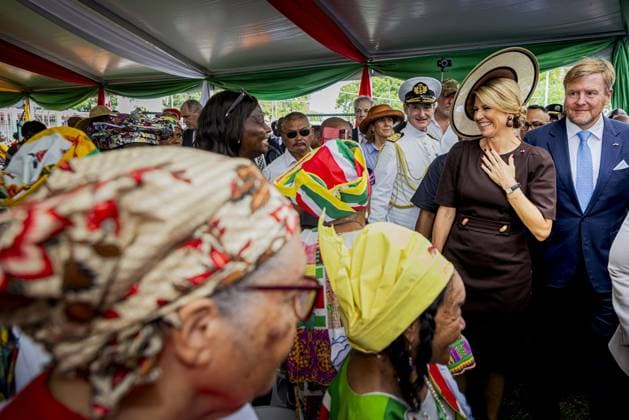 Paramaribo, The Netherlands, 2025-12-02 13:41:10 PARAMARIBO, December 2, 2025, Latour Community Work Foundation. King Willem-Alexander and Queen Maxima are paying a state visit to the Republic of Suriname at the invitation of President Jennifer Geerlings-Simons. The Royal Couple will visit the community center of the Latour Community Work Foundation (Stibula) in the densely populated Latour neighborhood. PHOTO: NLBeeld POOL Patrick van Katwijk Credit: NL Beeld Patrick van Emst  Copyright: xx x