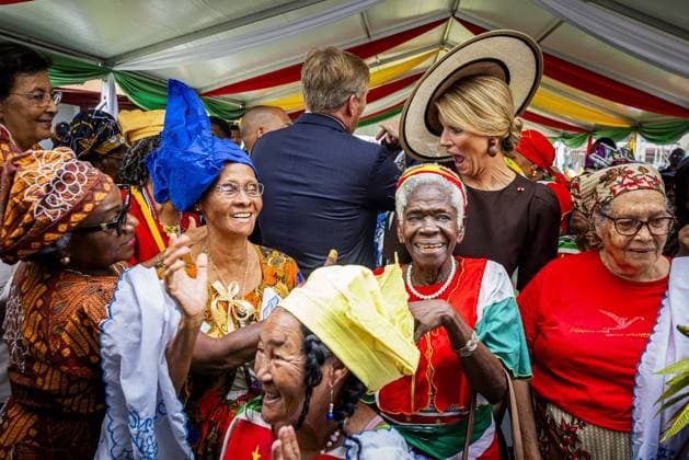 Paramaribo, The Netherlands, 2025-12-02 13:43:38 PARAMARIBO, December 2, 2025, Latour Community Work Foundation. King Willem-Alexander and Queen Maxima are paying a state visit to the Republic of Suriname at the invitation of President Jennifer Geerlings-Simons. The Royal Couple will visit the community center of the Latour Community Work Foundation (Stibula) in the densely populated Latour neighborhood. PHOTO: NLBeeld POOL Patrick van Katwijk Credit: NL Beeld Patrick van Emst  Copyright: xx x