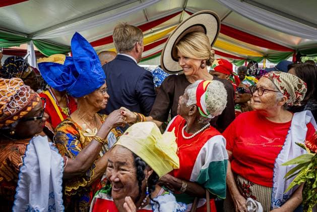 Paramaribo, The Netherlands, 2025-12-02 13:43:41 PARAMARIBO, December 2, 2025, Latour Community Work Foundation. King Willem-Alexander and Queen Maxima are paying a state visit to the Republic of Suriname at the invitation of President Jennifer Geerlings-Simons. The Royal Couple will visit the community center of the Latour Community Work Foundation (Stibula) in the densely populated Latour neighborhood. PHOTO: NLBeeld POOL Patrick van Katwijk Credit: NL Beeld Patrick van Emst  Copyright: xx x