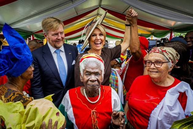 Paramaribo, The Netherlands, 2025-12-02 13:44:21 PARAMARIBO, December 2, 2025, Latour Community Work Foundation. King Willem-Alexander and Queen Maxima are paying a state visit to the Republic of Suriname at the invitation of President Jennifer Geerlings-Simons. The Royal Couple will visit the community center of the Latour Community Work Foundation (Stibula) in the densely populated Latour neighborhood. PHOTO: NLBeeld POOL Patrick van Katwijk Credit: NL Beeld Patrick van Emst  Copyright: xx x