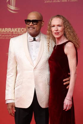 Laurence Fishburne and Bronwyn Dannenfelser attend the red carpet during day Five of the 22nd Marrakech International Film Festival Marrakech, Morocco 01 12 2025 451202 2025 12 02 MARRAKECH Morocco  Copyright: xRomualdxMeigneuxx xStarfacex STAR_451202_121