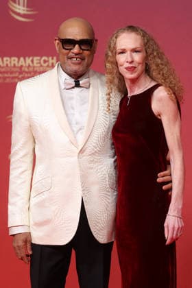 Laurence Fishburne and Bronwyn Dannenfelser attend the red carpet during day Five of the 22nd Marrakech International Film Festival Marrakech, Morocco 01 12 2025 451202 2025 12 02 MARRAKECH Morocco  Copyright: xRomualdxMeigneuxx xStarfacex STAR_451202_122