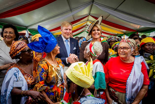 02-12-2025 Factory King Willem-Alexander and Queen Maxima visited the Fernandes bottling plant and the Latour Community Work Foundation on the 2nd day of the 3 day statevisit to Suriname. Â  Copyright: xPPEx