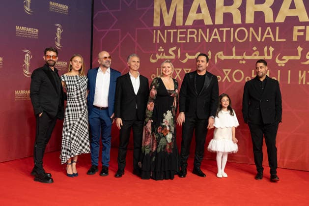 22nd Marrakech International Film Festival Day 5 nb Kareem Samy, guest, Maher Diab, Alaa Karkouti, guest, Christopher Simon, Joanne Farrell, Dhafer L Abedine, guest and Kais Setti attends the 22nd Marrakech International Film Festival Day 5 on December 02, 2025 in Marrakech, Maroc. Photo by Nasser Berzane ABACAPRESS.COM Marrakech Copyright: xBerzanexNasser ABACAx