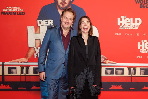 Premiere of Der Held vom Bahnhof Friedrichstrasse Charly Hübner and Christiane Paul at the premiere of Der Held vom Bahnhof Friedrichstrasse at the Delphi Filmpalast on 02 12 2025 in Berlin Copyright: xEventpressxKochanx