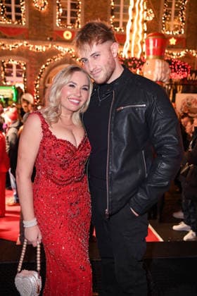 Marlisa Rudizo aka Mrs Marlisa with friend William Raab KATY™S X MAS WONDERLAND by Kate Merlan at the Wolkenburg event location in Cologne on 02 12 2025