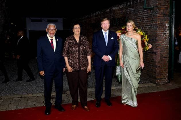 Paramaribo, The Netherlands, 2025-12-02 19:53:44 PARAMARIBO, December 2, 2025, Thalia Theater. King Willem-Alexander and Queen Maxima are paying a state visit to the Republic of Suriname at the invitation of President Jennifer Geerlings-Simons. As a token of appreciation for the hospitality extended, the Royal Couple is offering a cultural program. At the Thalia Theater, Sabrina Starke, a Dutch singer-songwriter of Surinamese descent, will sing her repertoire in collaboration with Surinamese artists. PHOTO: NLBeeld Patrick van Emst Credit: NL Beeld Patrick van Emst  Copyright: xx x