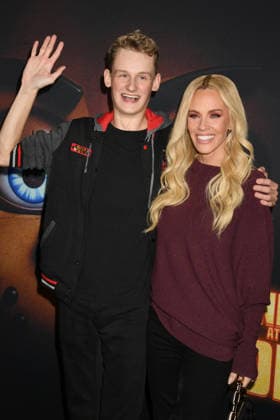 HOLLYWOOD, CALIFORNIA - DECEMBER 02: Evan Asher and Jenny McCarthy at the Five Nights At Freddy s 2 premiere presented by Universal Pictures And Blumhouse at TCL Chinese Theatre on December 02, 2025 in Hollywood, California Copyright: xJeffreyxMayerx xMediaPunchx