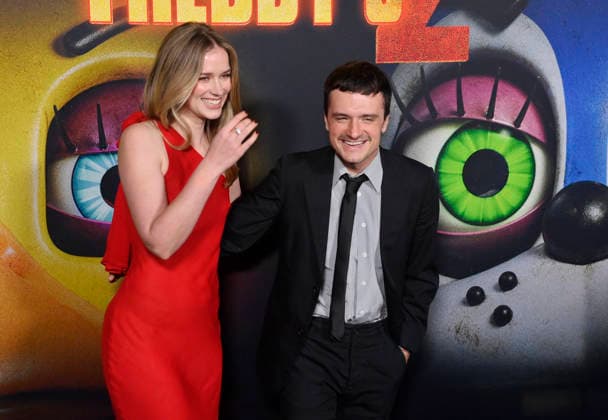 Cast members Elizabeth Lail (L) and Josh Hutcherson attend the motion picture teen horror thriller Five Nights At Freddy s 2 premiere at the TCL Chinese Theatre in the Hollywood section of Los Angeles on Tuesday, December 02, 2025. Storyline: One year has passed since the supernatural nightmare at Freddy Fazbear s Pizza. Anyone can survive five nights. This time, there will be no second chances.  LAP20251202810 JIMxRUYMEN