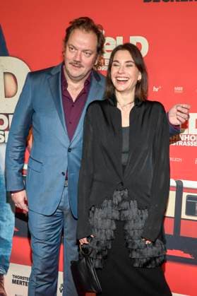 ABBberlin Charly Hübner Huebner Christiane Paul Actors on the red carpet at the world premiere of the movie DER HELD VOM BAHNHOF FRIEDRICHSTRASSE at Delphi Filmpalast Berlin on 02 12 2025 Berlin Germany