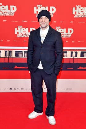 Juergen Vogel at the premiere of DER HELD VOM BAHNHOF FRIEDRICHSTRASSE at the Delphi Filmpalast in Berlin 02 12 2025