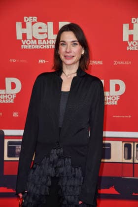 Christiane Paul at the premiere of DER HELD VOM BAHNHOF FRIEDRICHSTRASSE at the Delphi Filmpalast in Berlin 02 12 2025