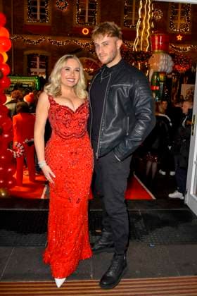 ABBkoeln Marlisa Rudzio aka Mrs Marlisa with William Raab as guest at Katys X Mas Wonderland Christmas Party at Wolkenburg on 02 12 2025 in Cologne NRW Germany