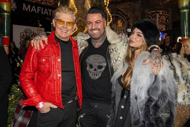 Katys X mas Wonderland 2025 Markus Mörl, Cosimo Citiolo and Nathalie Gaus at Katys X mas Wonderland Event by Kate Merlan in the Wolkenburg Koeln on 02 12 2025 Koeln Wolkenburg Nordrhein Westfalen