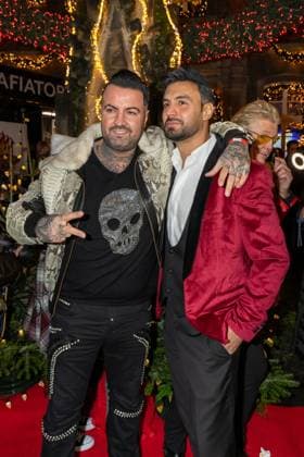 Katys X mas Wonderland 2025 Cosimo Citiolo and Ersin at Katys X mas Wonderland Event by Kate Merlan in the Wolkenburg Koeln on 02 12 2025 Koeln Wolkenburg Nordrhein Westfalen