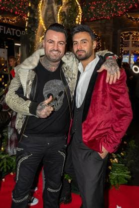 Katys X mas Wonderland 2025 Cosimo Citiolo and Ersin at Katys X mas Wonderland Event by Kate Merlan in the Wolkenburg Koeln on 02 12 2025 Koeln Wolkenburg Nordrhein Westfalen