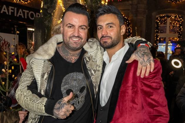Katys X mas Wonderland 2025 Cosimo Citiolo and Ersin at Katys X mas Wonderland Event by Kate Merlan in the Wolkenburg Koeln on 02 12 2025 Koeln Wolkenburg Nordrhein Westfalen