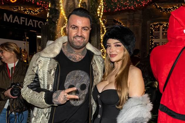 Katys X mas Wonderland 2025 Cosimo Citiolo and Nathalie Gaus at Katys X mas Wonderland Event by Kate Merlan in the Wolkenburg Koeln on 02 12 2025 Koeln Wolkenburg Nordrhein Westfalen