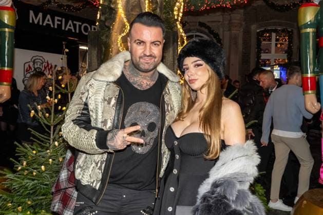 Katys X mas Wonderland 2025 Cosimo Citiolo and Nathalie Gaus at Katys X mas Wonderland Event by Kate Merlan in the Wolkenburg Koeln on 02 12 2025 Koeln Wolkenburg Nordrhein Westfalen
