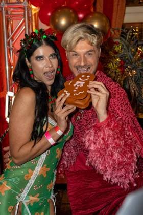 Katys X mas Wonderland 2025 Sam Dylan and Micaela Schäfer at Katys X mas Wonderland Event by Kate Merlan in the Wolkenburg Koeln on 02 12 2025 Koeln Wolkenburg Nordrhein Westfalen