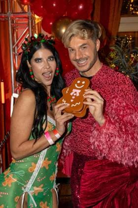 Katys X mas Wonderland 2025 Sam Dylan and Micaela Schäfer at Katys X mas Wonderland Event by Kate Merlan in the Wolkenburg Koeln on 02 12 2025 Koeln Wolkenburg Nordrhein Westfalen