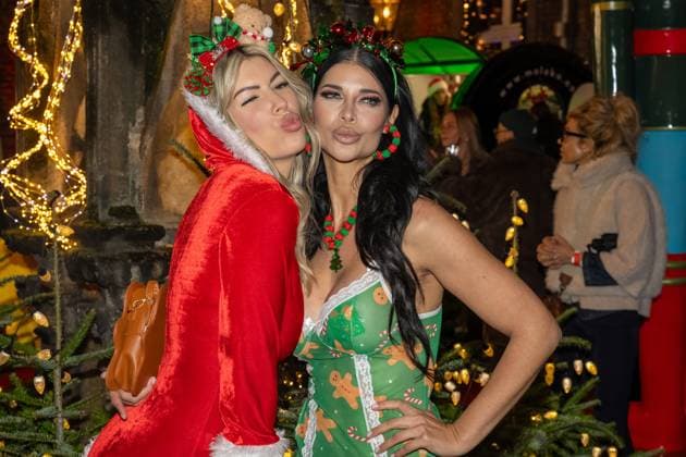 Katys X mas Wonderland 2025 Micaela Schäfer and Tanja Brockmann at Katys X mas Wonderland Event by Kate Merlan in the Wolkenburg Koeln on 02 12 2025 Koeln Wolkenburg Nordrhein Westfalen
