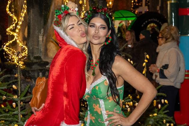 Katys X mas Wonderland 2025 Micaela Schäfer and Tanja Brockmann at Katys X mas Wonderland Event by Kate Merlan in the Wolkenburg Koeln on 02 12 2025 Koeln Wolkenburg Nordrhein Westfalen