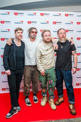 iHeartRadio 106.1 KISS FM s Jingle Ball - Arrivals Brent Smith, Eric Bass, Zach Myers and Barry Kerch of Shinedown attend iHeartRadio 106.1 KISS FM s Jingle Ball 2025 Presented by Capital One at Dickies Arena on December 02, 2025 in Fort Worth, Texas. Forth Worth Dickies Arena Texas USA Copyright: xDarahxHubbard imageSPACEx