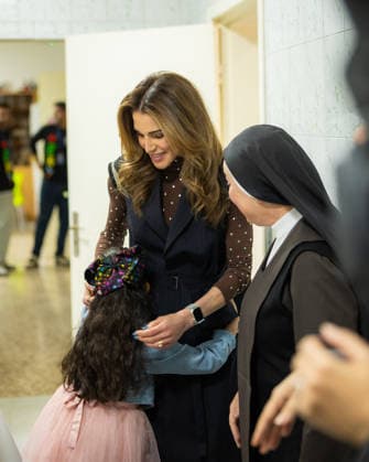 03-12-2025 Jordan Queen Rania during a visit to Mar Mansour Charitable Society in Amman, Jordan. Â  Copyright: xPPEx