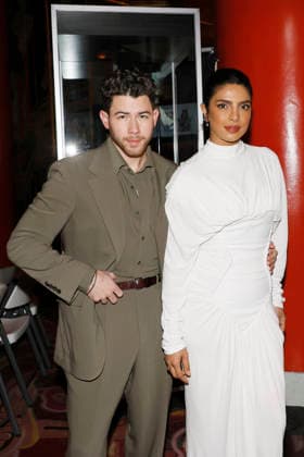 December 3, 2025, Los Angeles, California, USA: Nick Jonas, Priyanka Chopra Jonas at a ceremony honoring the Jonas Brothers with hand and foot prints at the TCL Chinese Theatre IMAX. Los Angeles USA - ZUMAg107 20251203_zep_g107_026 Copyright: xNinaxPrommerx